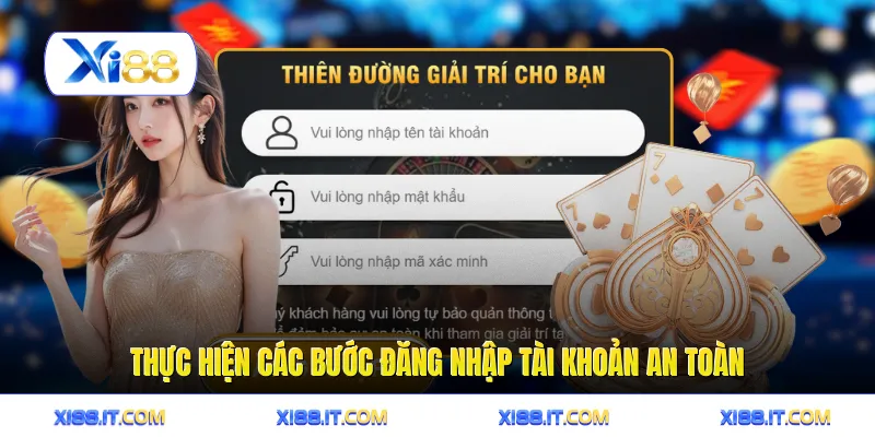 Đăng nhập 1 Thực hiện các bước đăng nhập tài khoản an toàn